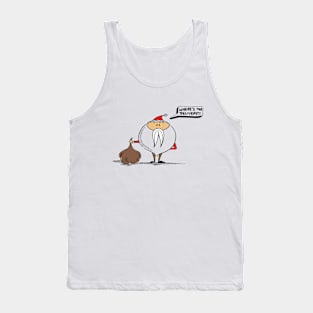 Santa Claus Delivering Gift Tank Top